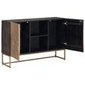 vidaXL Servírovacia skriňa Mosadzná 105 x 30 x 70 cm