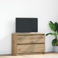 vidaXL TV skrinka Artisan Dub 80x35x54 cm Drevo