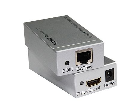 PremiumCord HDMI extender na 60m cez jeden kábel Cat5e/Cat6