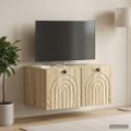 vidaXL Nástenná TV skrinka Nástenný Dub sonoma 59,5 x 41 x 30 cm