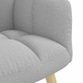 VidaXL Relaxačné kreslo Cloud Grey Fabric
