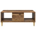 vidaXL Konferenčný stolík Staré drevo 90 x 50 x 26.5 cm