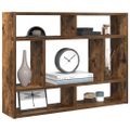 vidaXL Nástenná polica dymový dub 75x16x55 cm spracované drevo