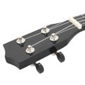 vidaXL Sopránové ukulele s taškou pre deti čierne 23"