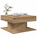 vidaXL Konferenčný stolík Artisan Dub 55x55x30 cm Konštrukčné drevo