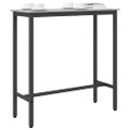 vidaXL stôl Sivý Sonoma 100 x 40 x 100,5 cm Inžinierske drevo a oceľ