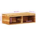 vidaXL Nástenná TV skrinka 60x30x19 cm masívna akácia