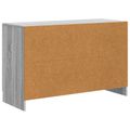 vidaXL Servírovacia skriňa Sivá sonoma 89 x 34,5 x 57 cm