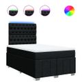 vidaXL Boxspring posteľ s matracom čierna 120x190 cm látka