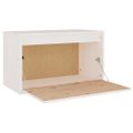 vidaXL Nástenné skrinky biele 60x30x35 cm masívne borovicové drevo
