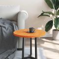 vidaXL Stolová doska okrúhla voskovohnedá Ø50x2,5 cm borovicový masív