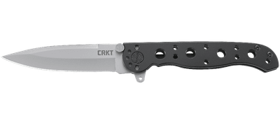 CRKT M16-01S Spear Point vreckový nôž 8 cm, čierna, nehrdzavejúca oceľ