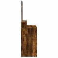 vidaXL Toaletný stolík so zrkadlom dymový dub 80x41x144,5 cm