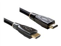 HDMI kábel s ethernetom - HDMI samec na HDMI samec - 2 m - antracit