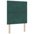 vidaXL Posteľ s pružinovým rámom Tmavozelená 80 x 200 cm Zamat