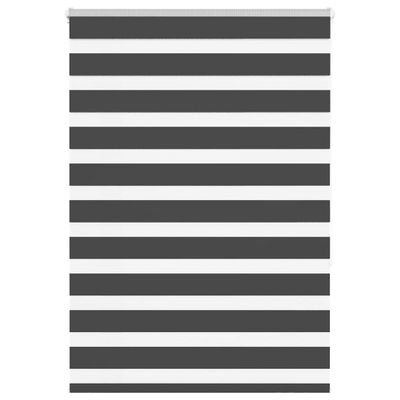 vidaXL Zebra roleta čierna 110x150 cm šírka látky 105,9cm polyester