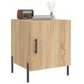 vidaXL Nočné stolíky 2 ks dub sonoma 40x40x50 cm kompozitné drevo