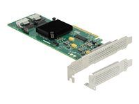 Radič úložiska - 8 kanálov - SATA 6Gb/s / SAS - nízky profil - PCIe 2.0 x8