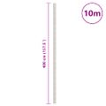 vidaXL Membrána proti burine biela 4x10 m PP