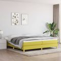 vidaXL Boxspring posteľ s matracom zelená 200x200 cm látka