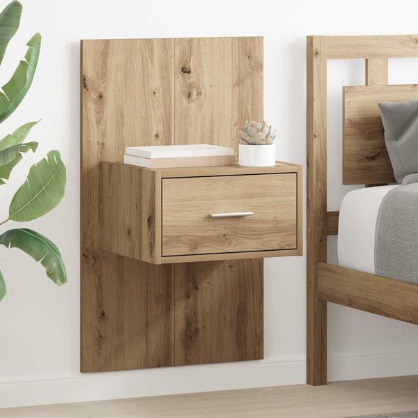 vidaXL Nočný stolík so zásuvkou 2 pcs Remeselný dub 50 x 32,5 x 80cm