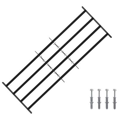 vidaXL Bezpečnostné mreže na okná so 4 priečnymi tyčami 3 pcs