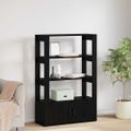vidaXL Servírovacia skriňa Čierny dub 30 x 80 x 119.5 cm