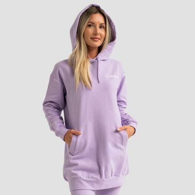 Dámska Longline mikina Limitless Lavender - GymBeam, veľkosť XL, veľkosť oblečenia XL