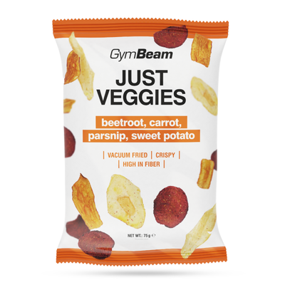 Just Veggies - zmes zeleninových lupienkov - GymBeam, 12 x 75 g