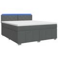vidaXL Posteľ boxspring s matracom Tmavosivá 160 x 200 cm Látka