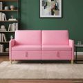 vidaXL Sofa s úložným priestorom Ružová 172 x 78 x 87 cm Polyester