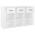 vidaXL Komoda lesklá biela 100x30x59,5 cm spracované drevo