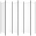 vidaXL 6-panelový paraván biely 300x200 cm látkový