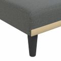 vidaXL Pohovka v tvare L tmavosivá 275x140x70 cm látka