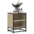 vidaXL Nočné stolíky 2 ks dub sonoma 40x31x50 cm kompozitné drevo+kov