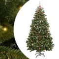 vidaXL Umelý vianočný stromček 180 cm 300 LED Teplá biela PVC a oceľ