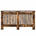vidaXL Kryt radiátora Dymový dub 152 x 19 x 81,5 cm Kompozitné drevo