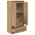 vidaXL skriňa so zásuvkou Dub Artisan 55,5x34x119,5 cm Umelecké drevo