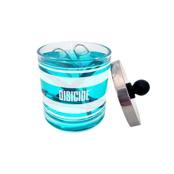 Sklenená nádoba na dezinfekciu manikúrnych nástrojov DISICIDE Manicure Jar 170 ml