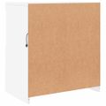 vidaXL Komoda s LED svetlami biela 60,5x37x67 cm
