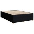 vidaXL Posteľ boxspring s matracom Čierna 160 x 200 cm Látka
