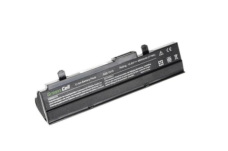 AS21 Green Cell Battery for Asus Eee-PC 1015 1215 1215N 1215B (black) / 11,1V 6600mAh