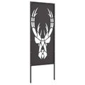 vidaXL Záhradná clona na súkromie Zvieracia potlač Čierna 50 x 140 cm