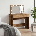 vidaXL Toaletný stolík Staré drevo 100 x 40 x 120 cm Kompozitné drevo