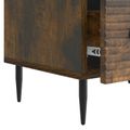 vidaXL TV skrinka Dymový dub 147 x 34,5 x 30 cm Kompozitné drevo