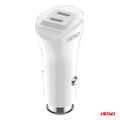 Nabíjačka do auta 2xUSB-C 40W 12/24V AMiO-03884