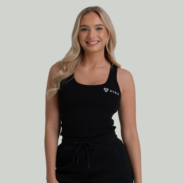 Dámske tielko Ribbed Black - STRIX, veľkosť S