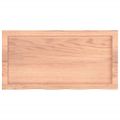 vidaXL Stolová doska bledohnedá 80x40x(2-6) cm ošetrený masívny dub