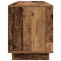 vidaXL TV skrinka s LED svetlami staré drevo 193,5x41x50 cm
