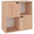 vidaXL Knižnica dub sonoma 60x27,5x59,5 cm drevotrieska